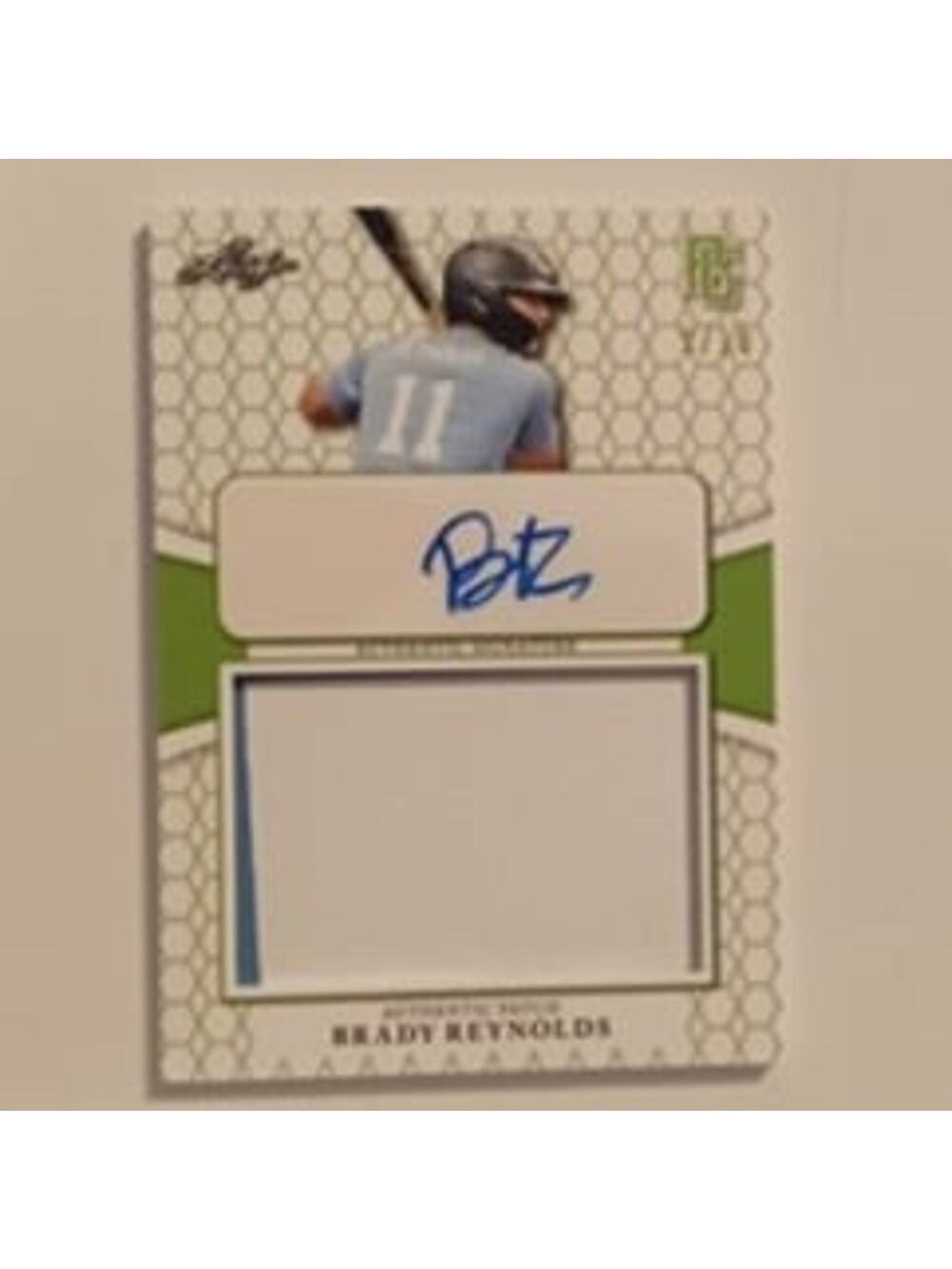 Brady Reynolds 9/10 Leaf Authentic Patch & Signature 2022 PA-BR2